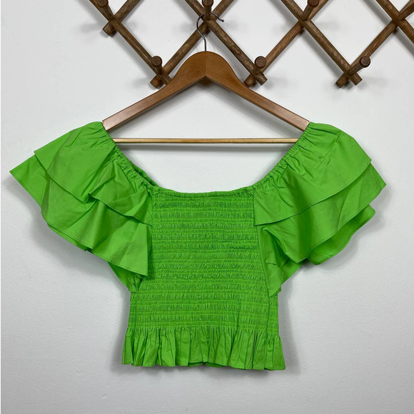 Ramy Brook Yolanda Blouse in Green Size S - Picture 5 of 11